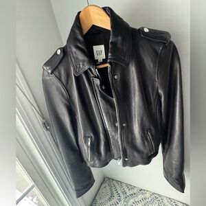 Gap leather Moto jacket size XS